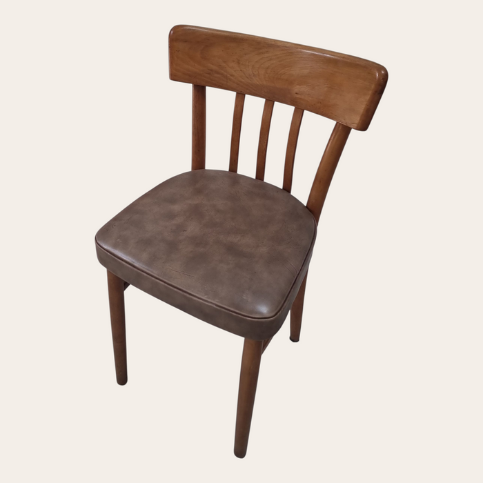 Zes Mid Century stoelen